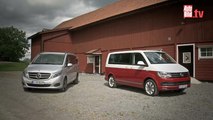 Cara a cara entre Volkswagen T6 y Mercedes Clase V