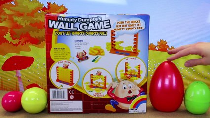 Dont Break The Wall ❤ Kids Family Fun Night Board Game Challenge with Humpty Dumpty & Sur