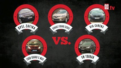Comparativa Zafira, Scénic, C-Max, Touran, Carens