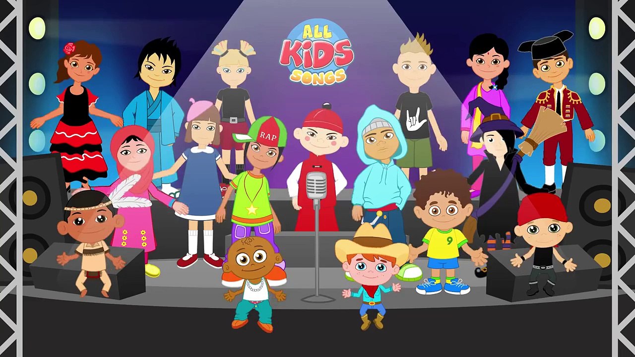 Head Shoulders Knees and Toes | Halloween Family | All Kids Songs Channel