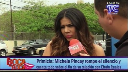 Michela Pincay rompe el silencio y cuenta todo sobre el fin de su relación con Efraín Ruales