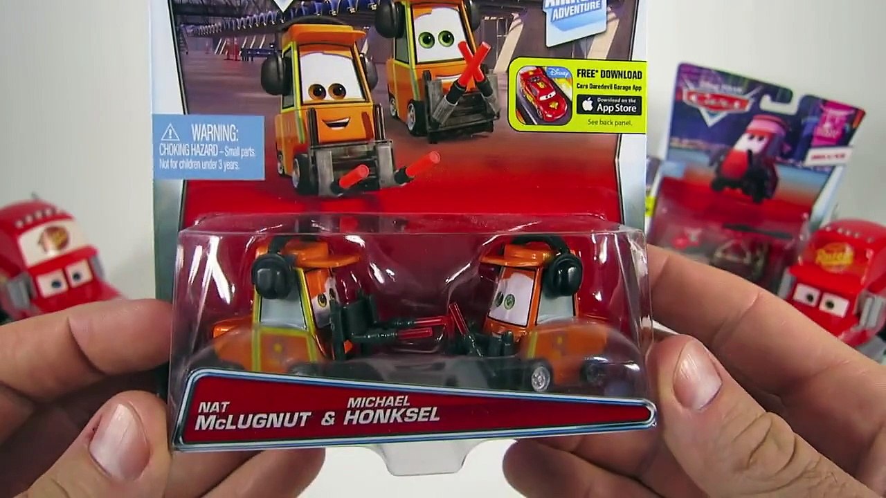 DISNEY PIXAR CARS NEW CHARACTERS AND DELUXE CARS 2 VIEWZEEN AIRPORT PITTIES