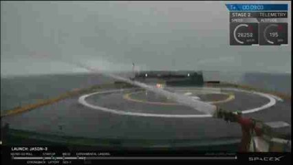 Falla el aterrizaje de recuperación del cohete de la misión Jason-3