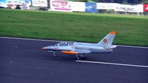 L 39 ALBATROS BIGGEST ELECTRO EDF SCALE 1:4 RC JET MODEL DEMO FLIGHT / Jetpower Messe 2015