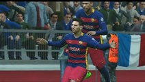 PES 2016 - UEFA Champions League(Olympique Lyonnais x Barcelona)#7