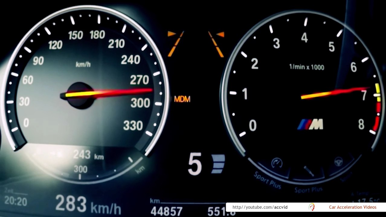 BMW M5 F10 740 HP 0-300 Onboard Acceleration