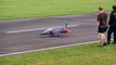 VERY HARD LANDING BAE HAWK RC SCALE MODEL TURBINE JET DEMO FLIGHT / Jetpower Messe 2015