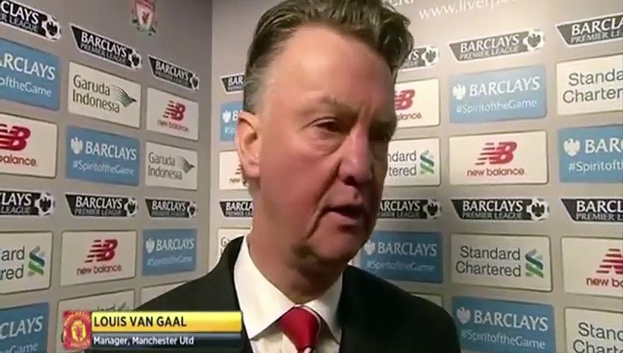 Liverpool 0-1 Man Utd - Louis van Gaal Post Match Interview - Win Means A Lot To Me & The Fans