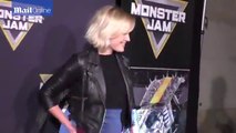 Malin Akerman looks chic in skinny jeans at Monster Jam show