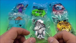 2015 TEEN TITANS GO! SET OF 6 BURGER KING KIDS MEAL TOYS VIDEO REVIEW