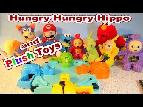 Hungry Hungry Hippo With Plush Toys by YouTube Top Channel for Kids PCTFF