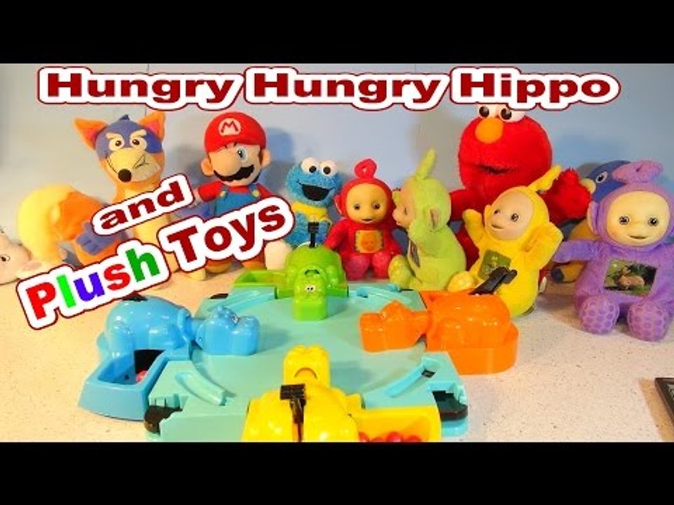 Hungry Hungry Hippo With Plush Toys by YouTube...