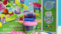 Peppa Pig Mega Dough Set Play Doh Fun Factory Machine Play Dough Treats Cupcakes Toys