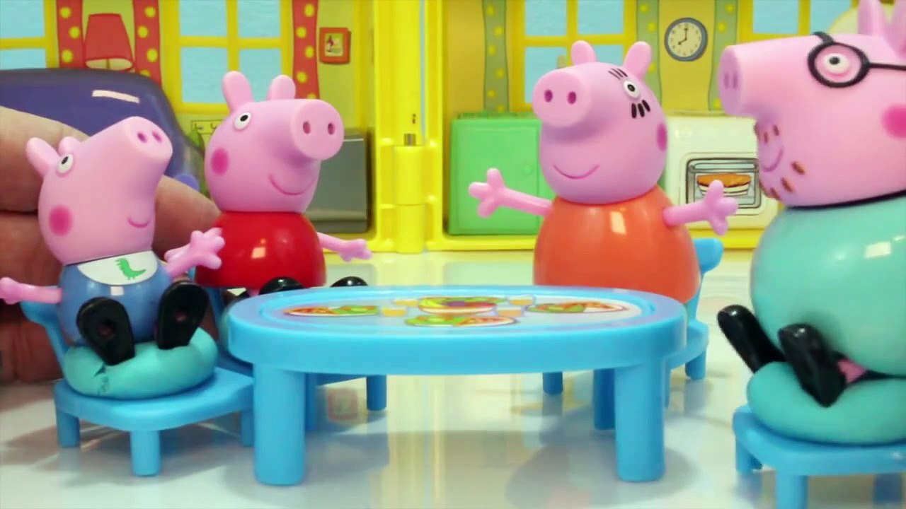 Peppa Pig Toys Video PLAY DOH Surprise Eggs and PEEK N SURPRISE PLAYHOUSE Opening Episode