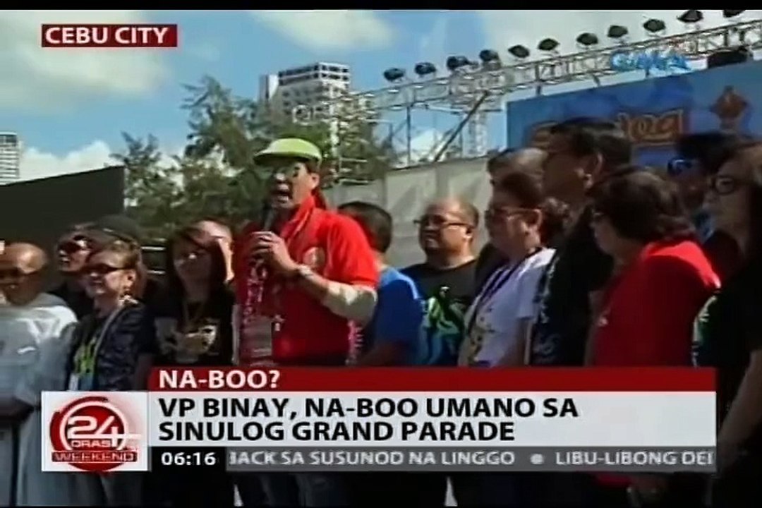 WATCH:  Sinulog crowd boos Binay