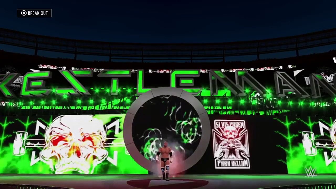 CNZ 2K16 Sting vs Triple H Wrestlemania 31 Highlights simulation 2016 CNZ 2K16 (PS4)