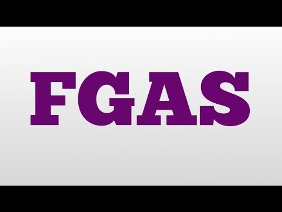 FGAS meaning and pronunciation