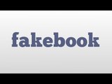 fakebook meaning and pronunciation