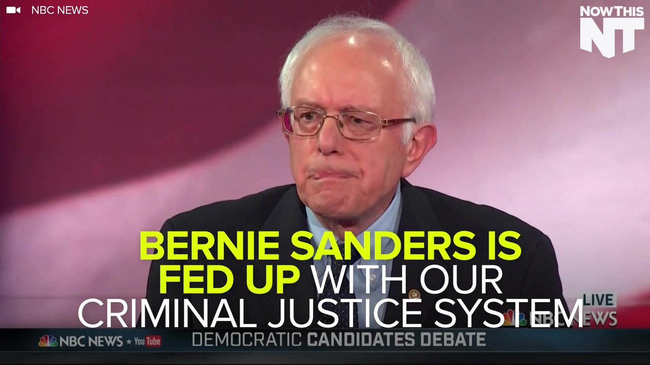 Bernie Sanders Is Fed Up With Our Criminal Justice System