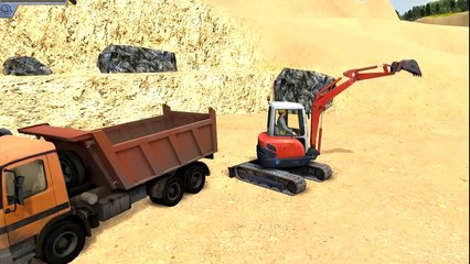видео для детей | эсковатор и грузовик | игра про машинки # 1