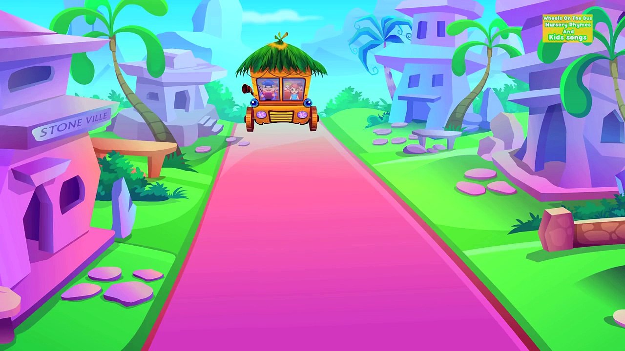 Wheels on the bus goes round and round | Kids Songs And Nursery rhymes with lyrics for chi