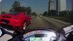 ZX-10R vs Ferrari F430 vs CBR 1000RR - Araba Tutkum