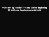 [PDF Download] iOS Games by Tutorials: Second Edition: Beginning 2D iOS Game Development with