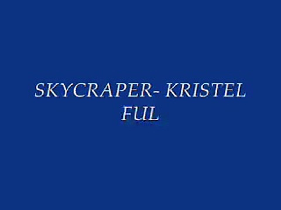 Skycscraper- kristel Fulgar (Cover)