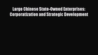 Read Large Chinese State-Owned Enterprises: Corporatization and Strategic Development Ebook