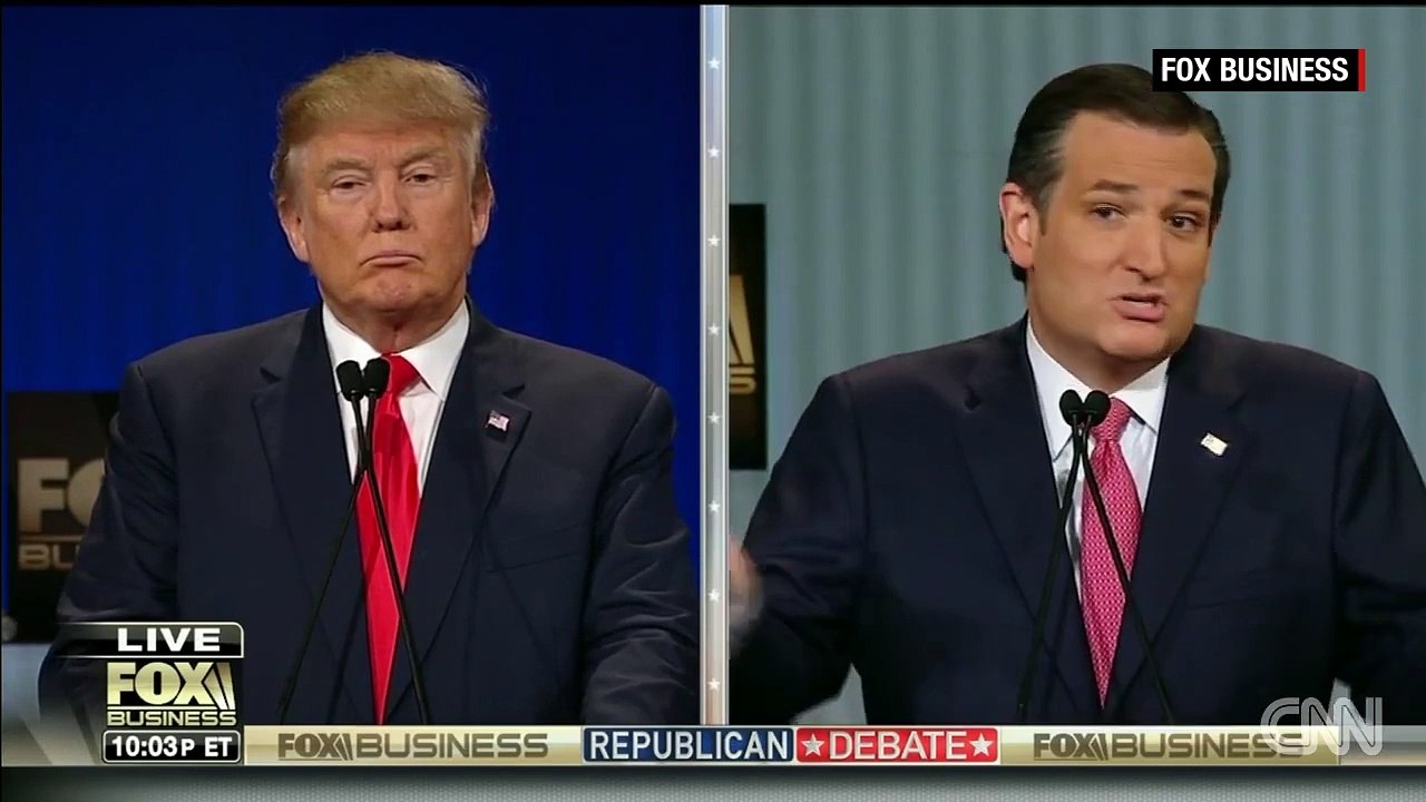 Cruz, Trump debate "New York values"