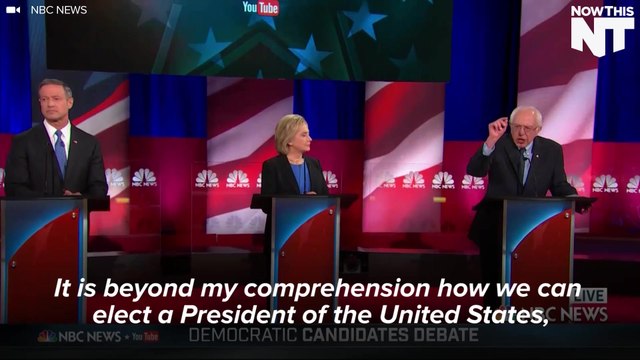 Bernie Sanders Calls Out Trump For Denying Climate Change