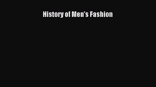 [PDF Download] History of Men's Fashion [PDF] Online