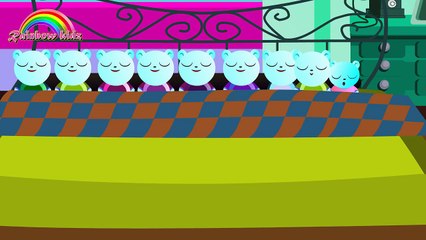 Ten In The Bed Nursery Rhyme With Lyrics - Cartoon Animation Rhymes & Songs for Children