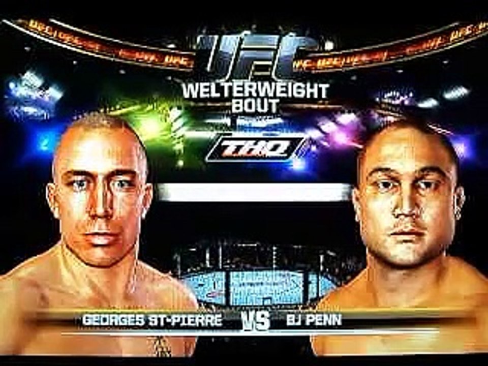 George St.Pierre V.S Bj Penn[UFC 2010 PS3 gameplay 2016 ]