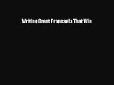 Download Writing Grant Proposals That Win Ebook Free