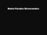 [PDF Download] Modern Principles: Microeconomics [Read] Online
