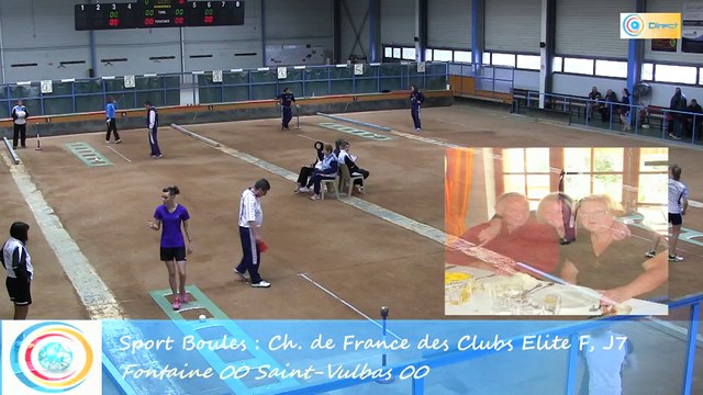 Premier tour, tir progressif, Club Elite Féminin J7, Fontaine vs Saint-Vulbas, Sport-Boules, saison 2015-2016