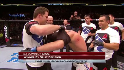 Dominick Cruz earns most wins in UFCWEC Bantamweight history