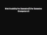 [PDF Download] Web Usability For DummiesÂ (For Dummies (Computers)) [Download] Online
