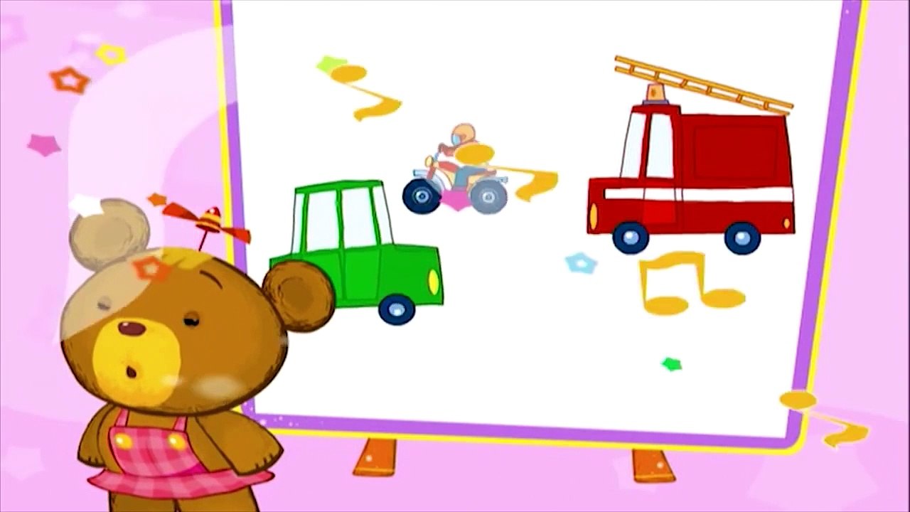 Музыкальный мультфильм: Медвежонок Бенни! Автомобильная дорога. Звуки для детей.