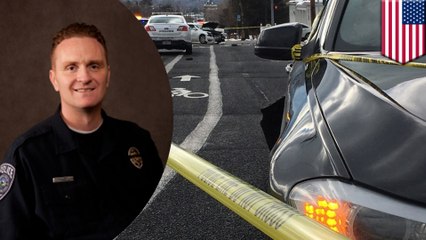 Man and woman seen leaving Utah car crash shoot one officer dead, injure another