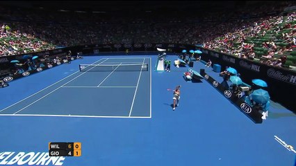 Serena Williams vs. Camila Giorgi | 2015 Australian Open R1 | 720p Eurosport | Part 2
