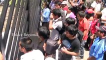 Enlace Regional Población intentó quemar motocicletas de policías en Cajamarca
