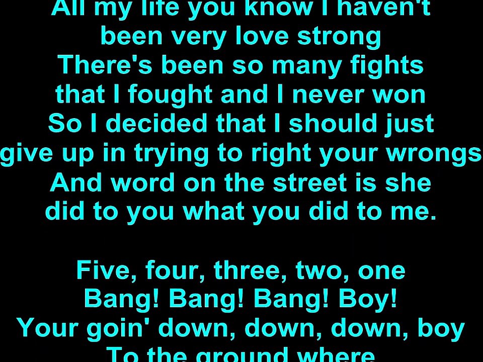 Christina Perri – Bang Bang Bang Lyrics