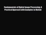 [PDF Download] Fundamentals of Digital Image Processing: A Practical Approach with Examples