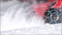 Max Verstappen drives a Formula 1 car on a ski slope!!