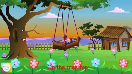 Rock A Bye Baby Nursery Rhymes - Animated Cartoon Songs For Children