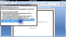 Tutorial Cara Membuat Sertifikat Dengan Super Cepat Dan Super Mudah Di M.S Word