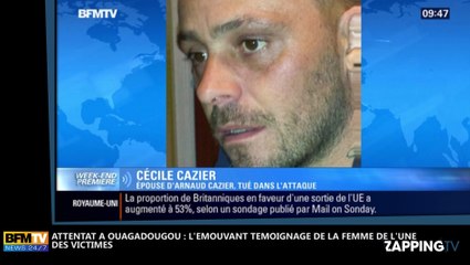 Attentat de Ouagadougou : L’émouvant témoignage de la femme d’une des victimes (vidéo)
