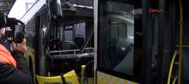 Merter'de metrobüs kazası... Olay yerinden ilk görüntüler